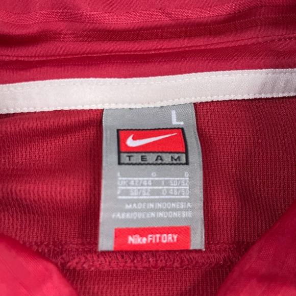 Alabama Crimson Tide Polo Shirt Mens Large Red Nike Team Fit Dry Performance - Picture 5 of 12